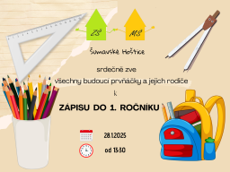 Zápis do 1. ročníku - leden 2026